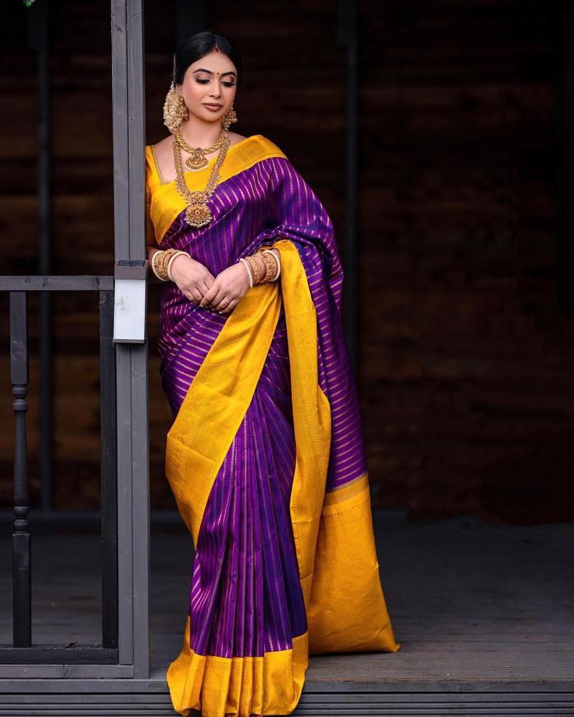 Designer Soft Lichi Silk Saree