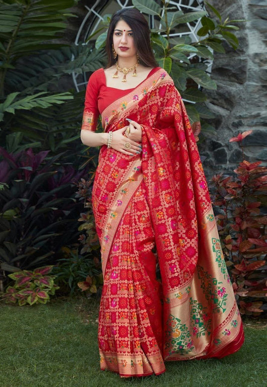 Designer Soft Lichi Silk Saree