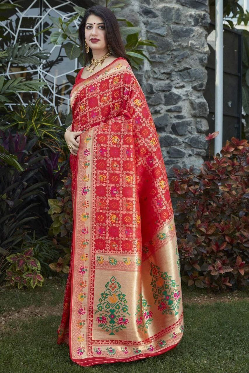 Designer Soft Lichi Silk Saree