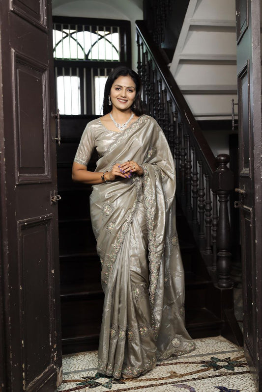 Designer Wedding Wear Silk Saree