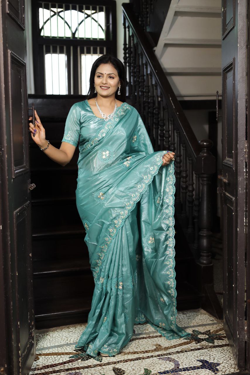 Designer Wedding Wear Silk Saree