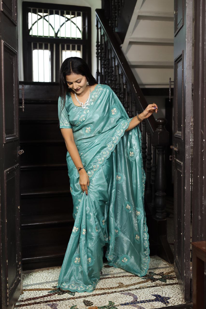 Designer Wedding Wear Silk Saree