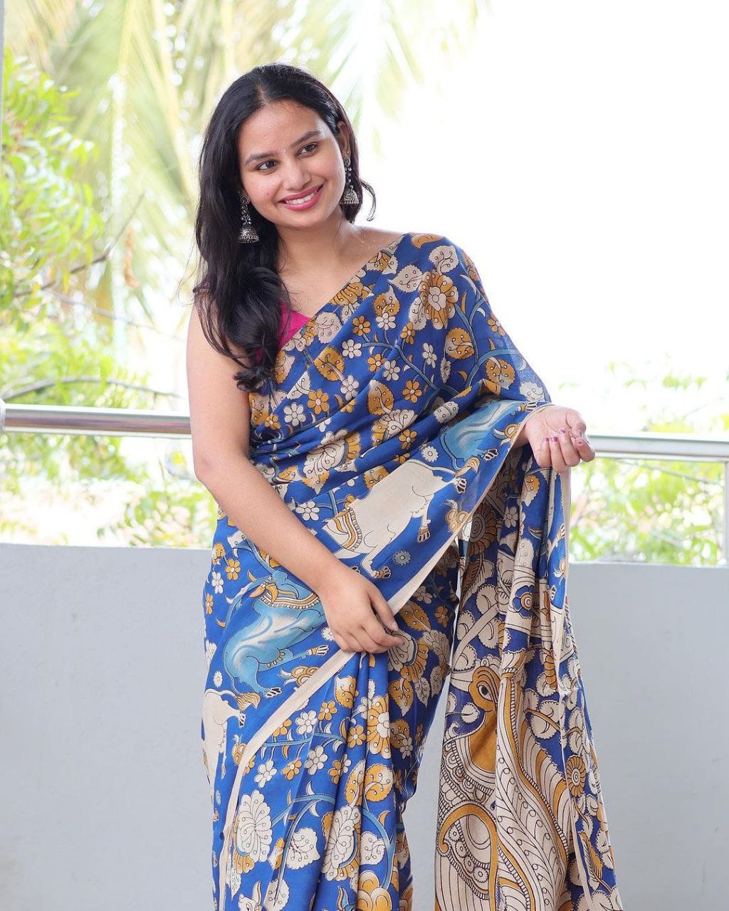 Digital Printed Linen Saree