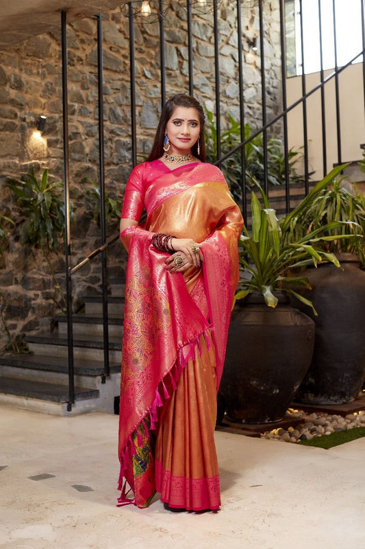 Flowy Silky Tissue Silk Saree