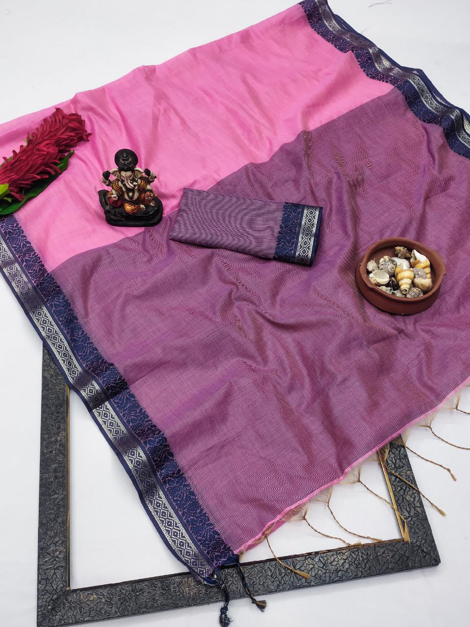 Formal Wear Linen Soft Silk Saree