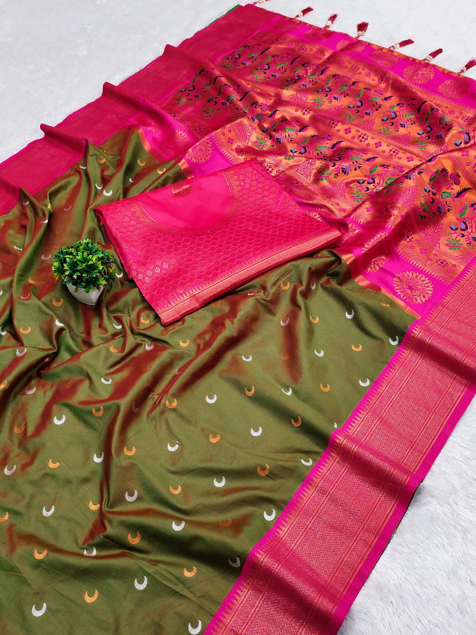 Maharashtrian Paithani Silk Saree