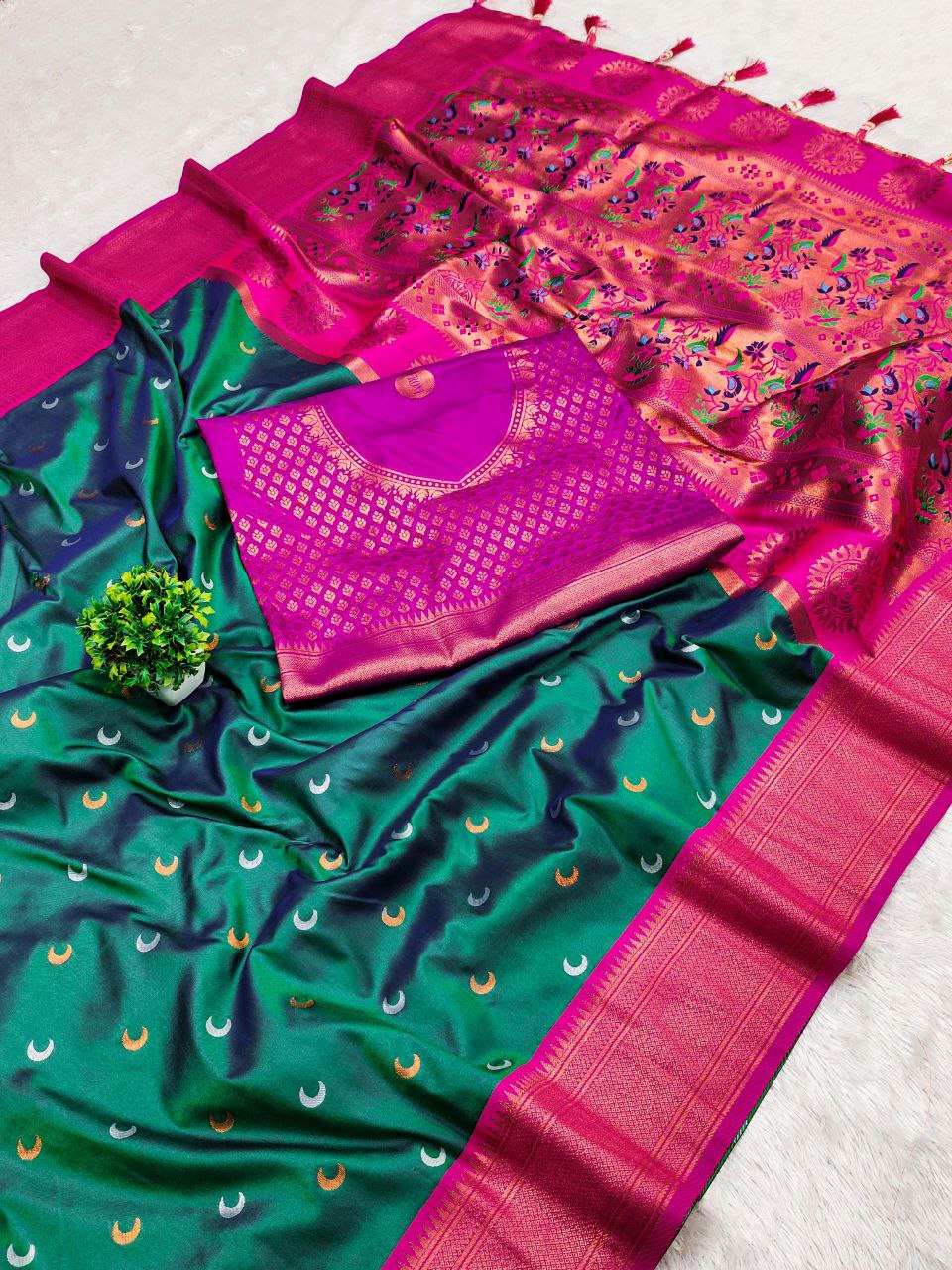 Maharashtrian Paithani Silk Saree