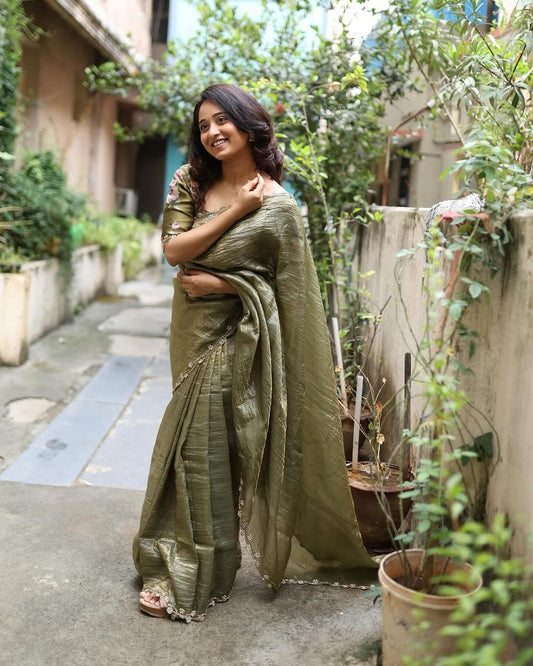 Gold Crush Jericho Saree