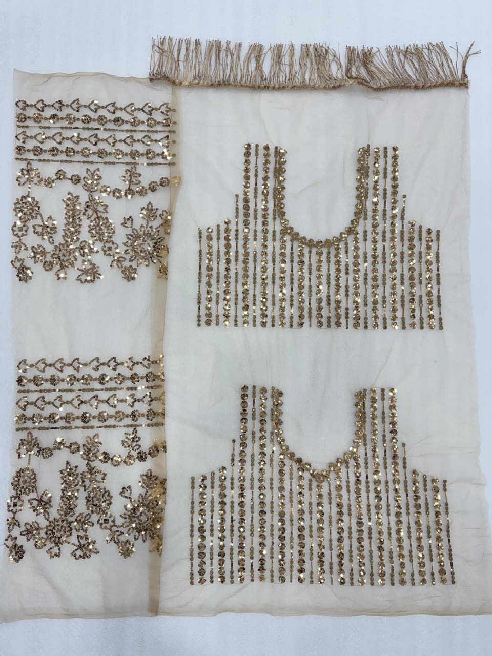 Golden Bollywood Party Wear Net Saree | Clone Design