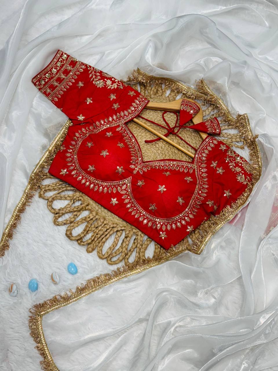 Golden Jimmy Choo Tissue Silk Saree