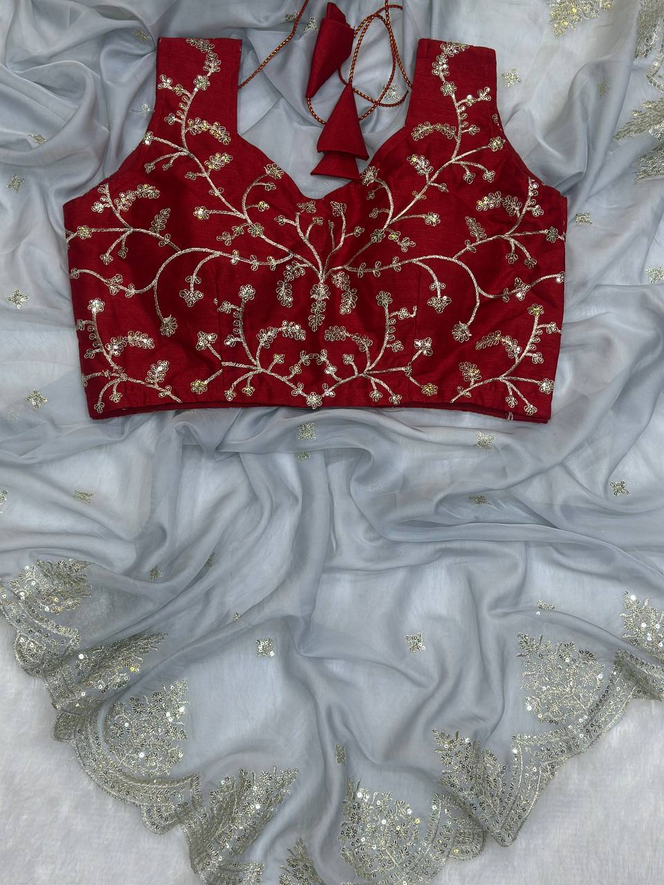 Bollywood Style Organza Saree