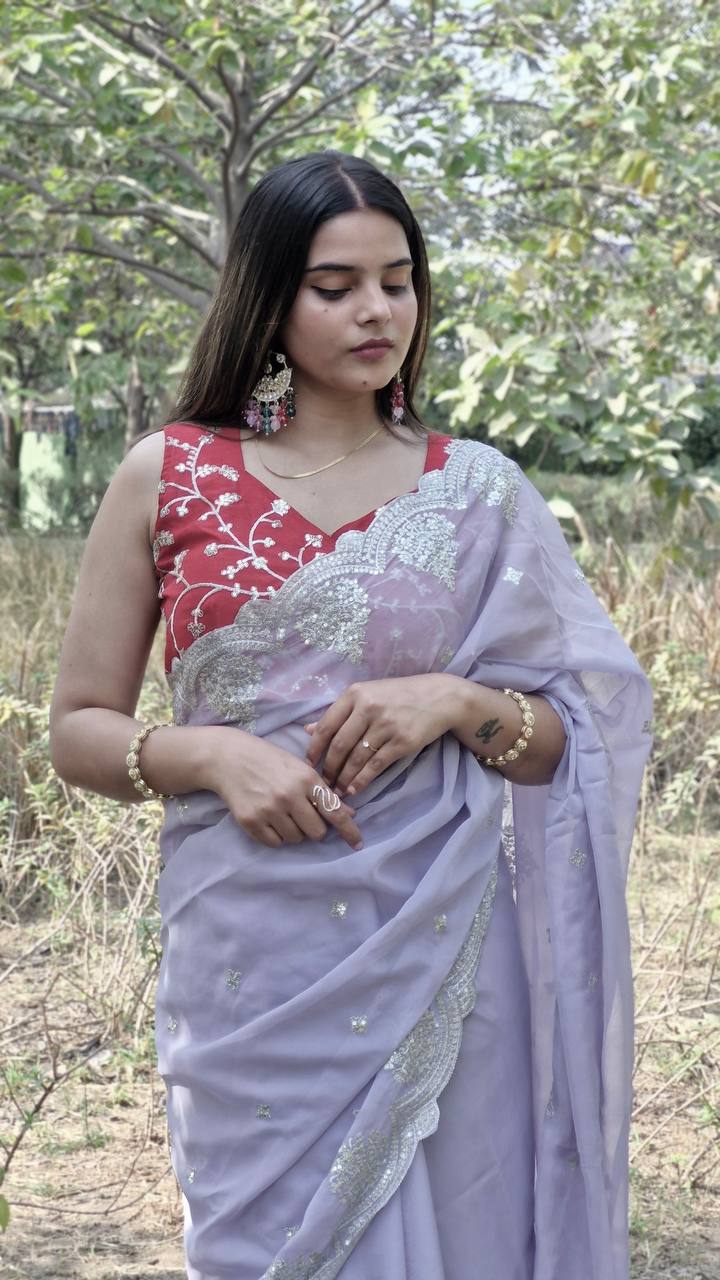 Bollywood Style Organza Saree