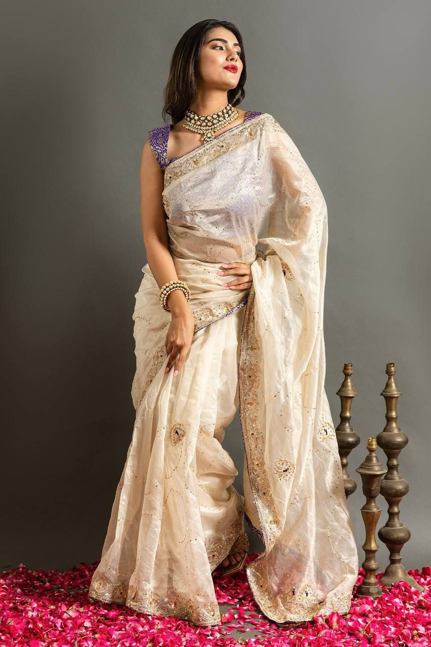 Jimmy Choo Silk Saree For Wedding