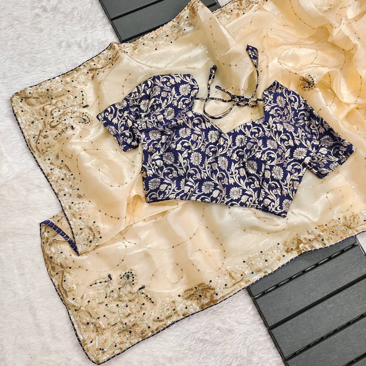 Jimmy Choo Silk Saree For Wedding