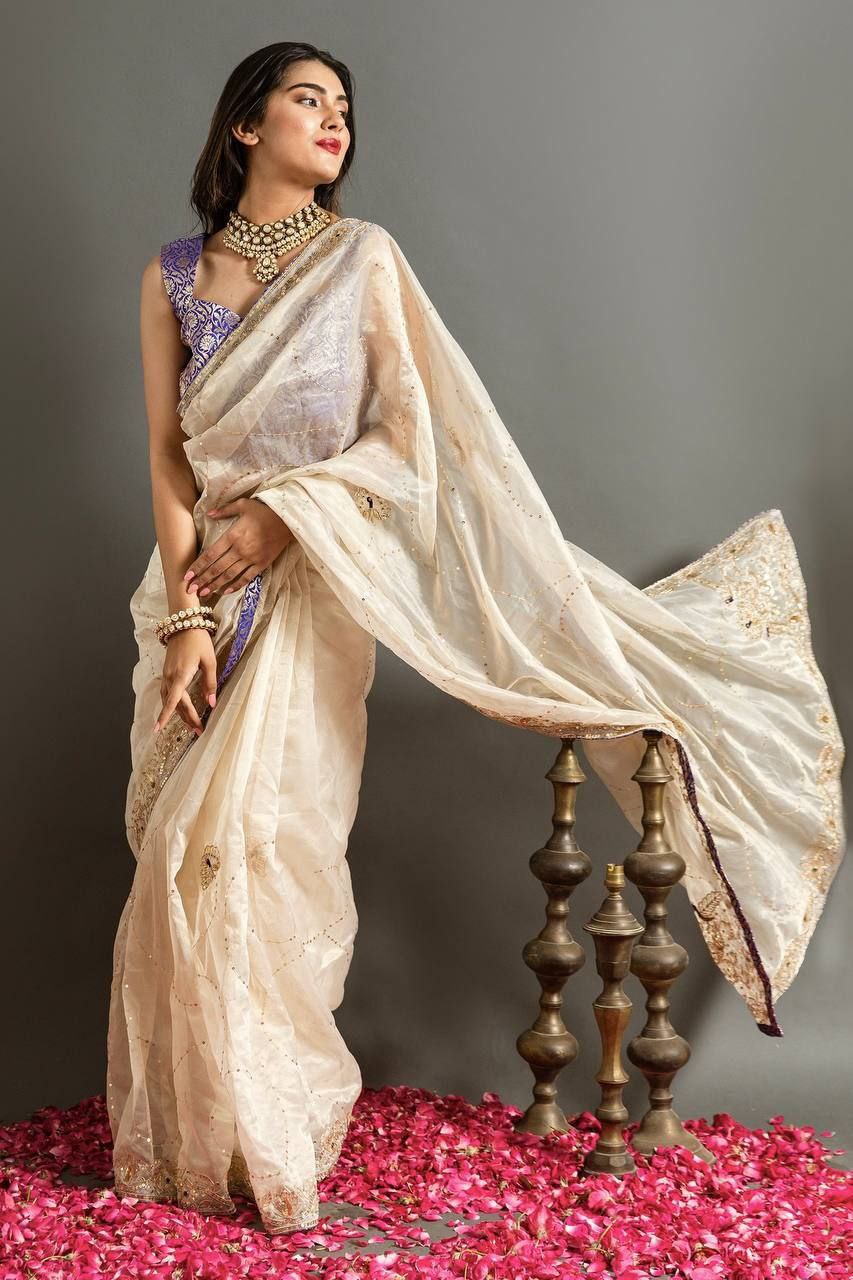 Jimmy Choo Silk Saree For Wedding
