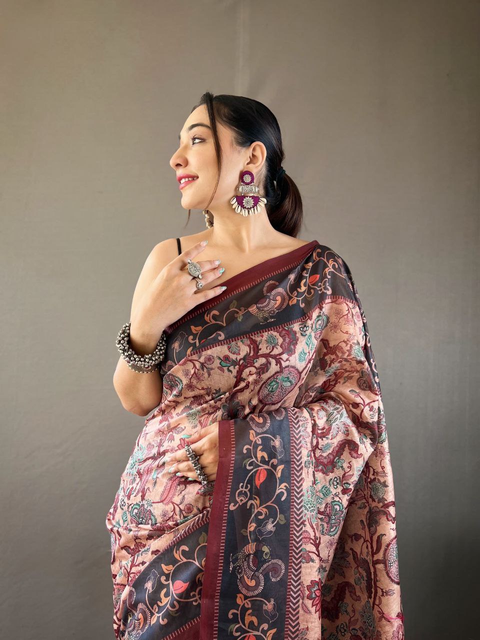 Kalamkari Printed Cotton Saree