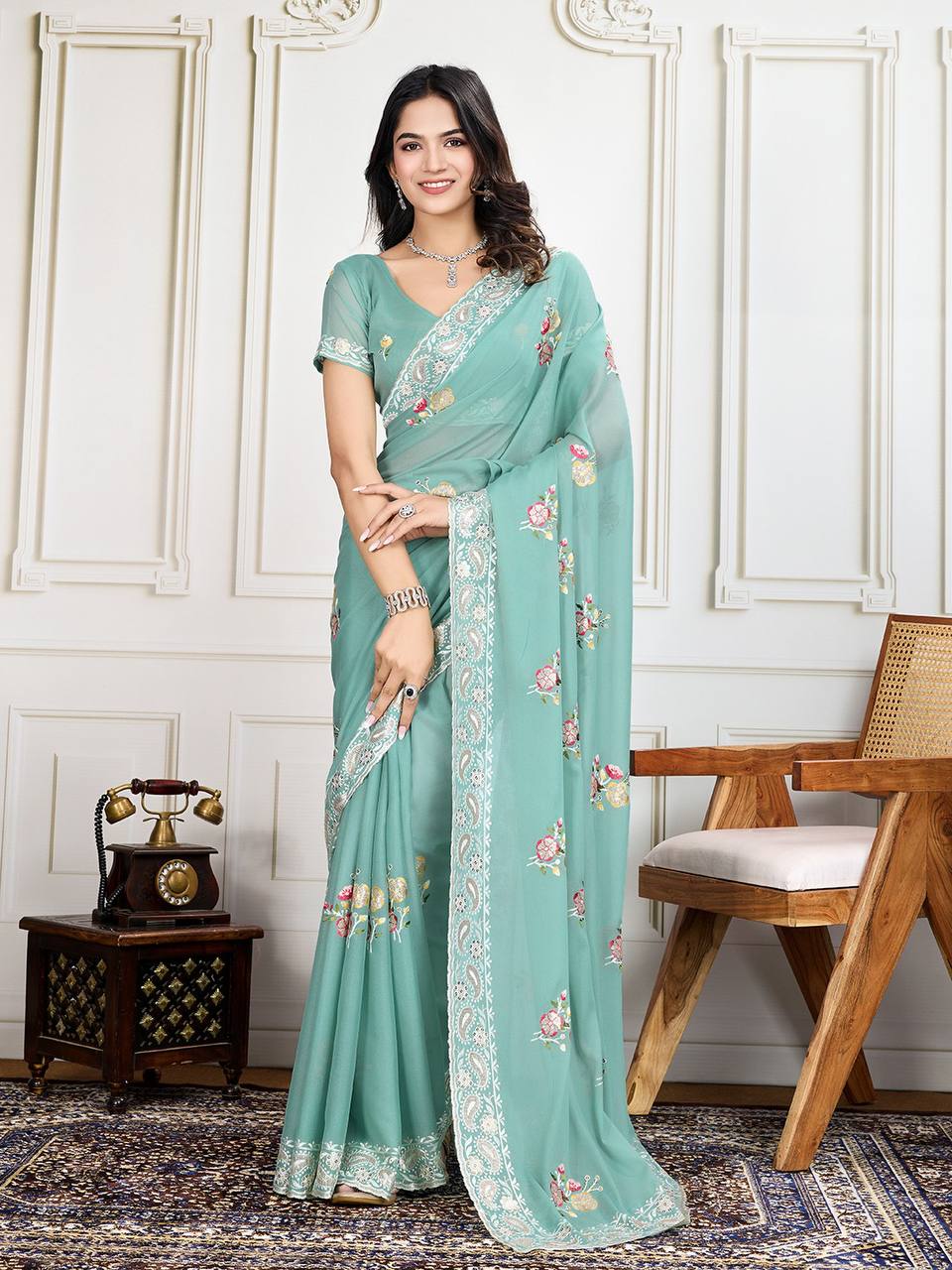 Wedding Wear Georgette Saree