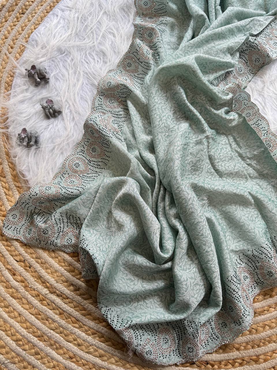 LightWeight Designer Vichitra Silk Saree