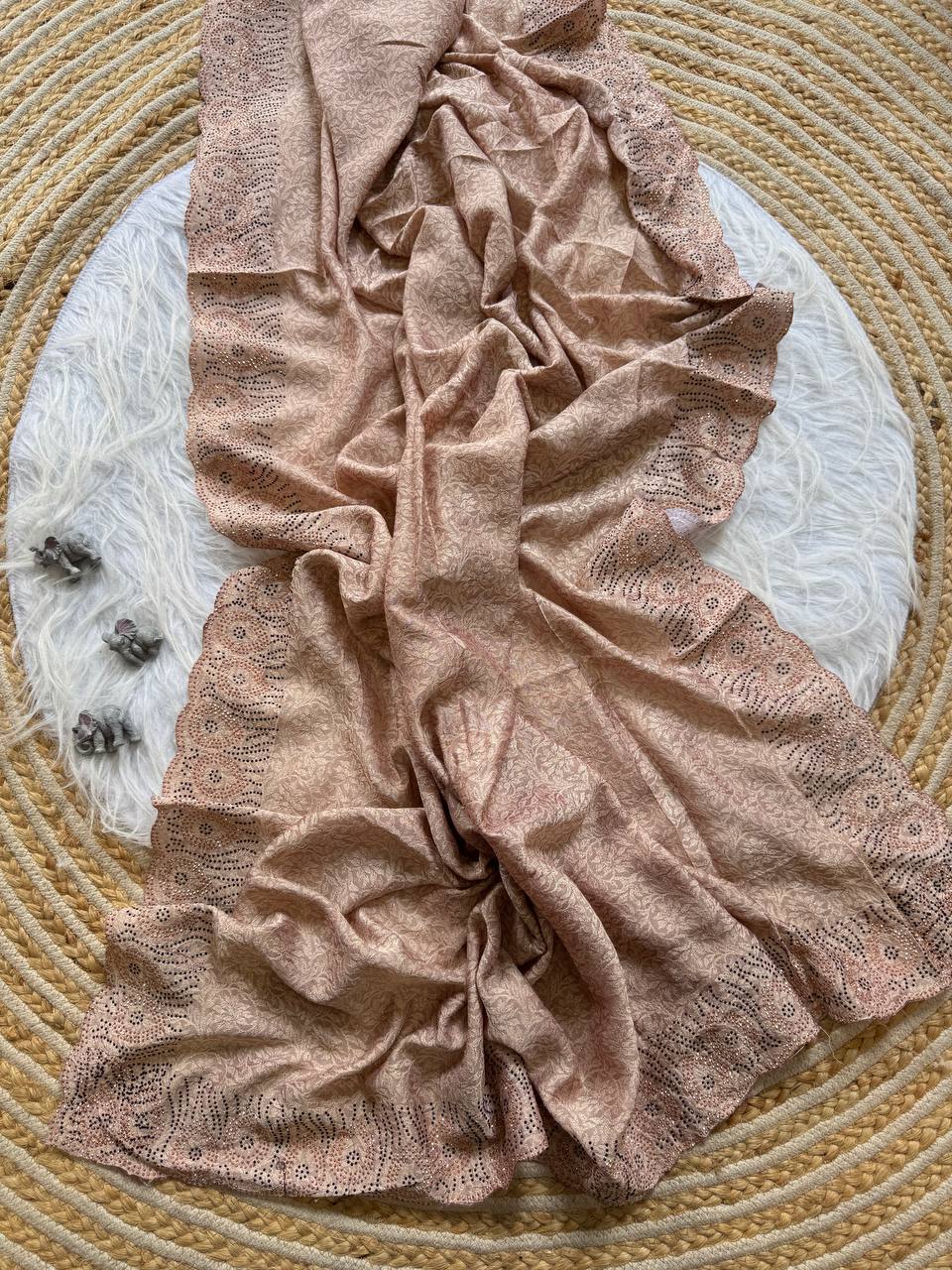 LightWeight Designer Vichitra Silk Saree