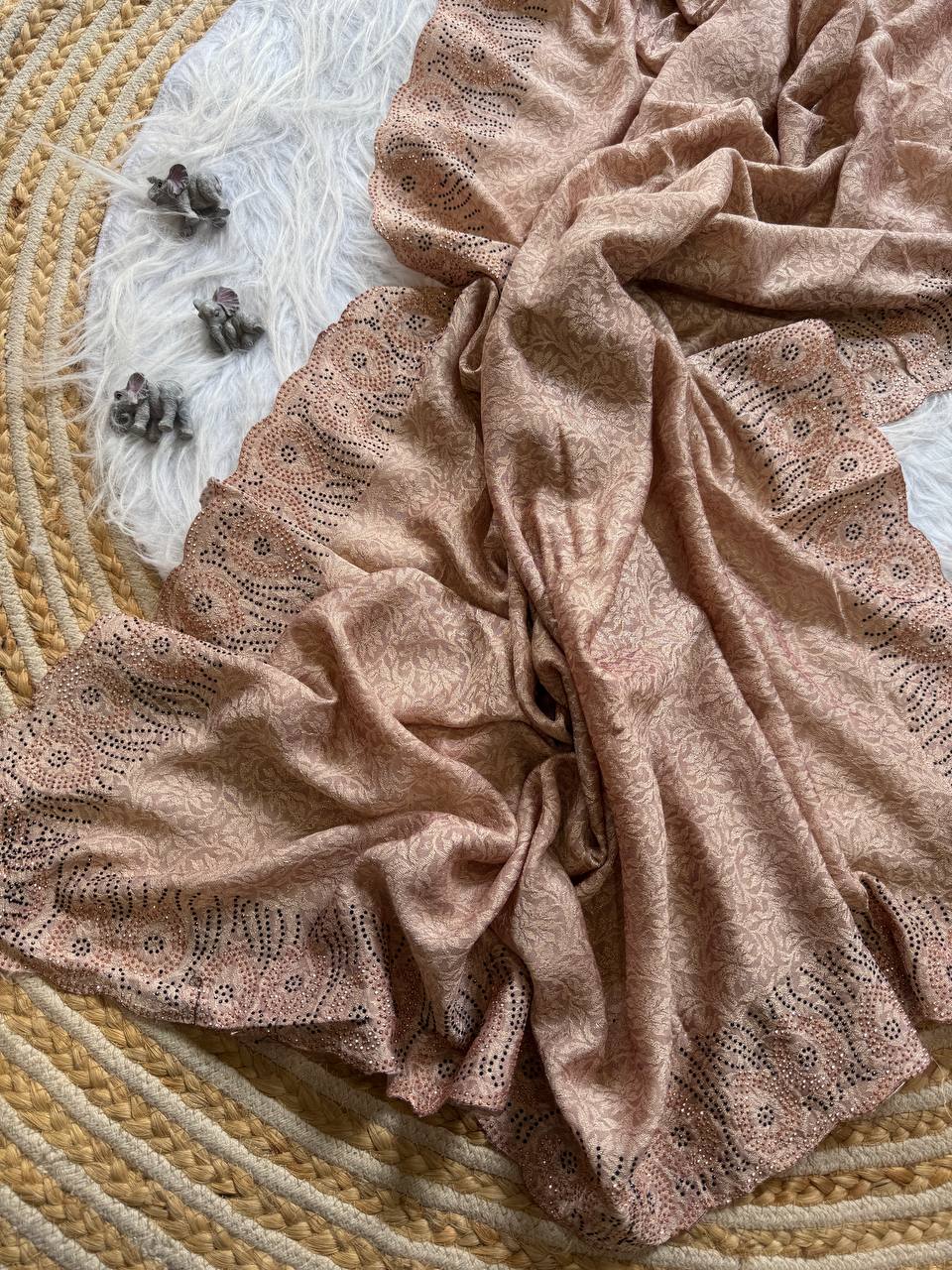 LightWeight Designer Vichitra Silk Saree