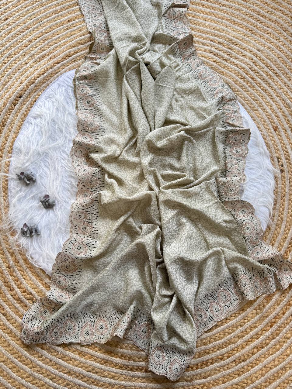 LightWeight Designer Vichitra Silk Saree