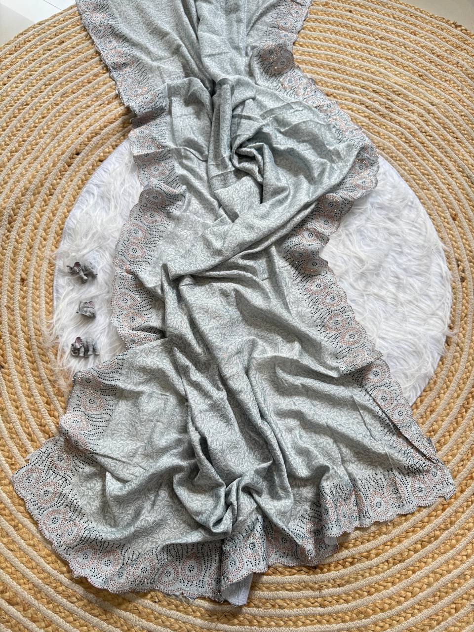 LightWeight Designer Vichitra Silk Saree