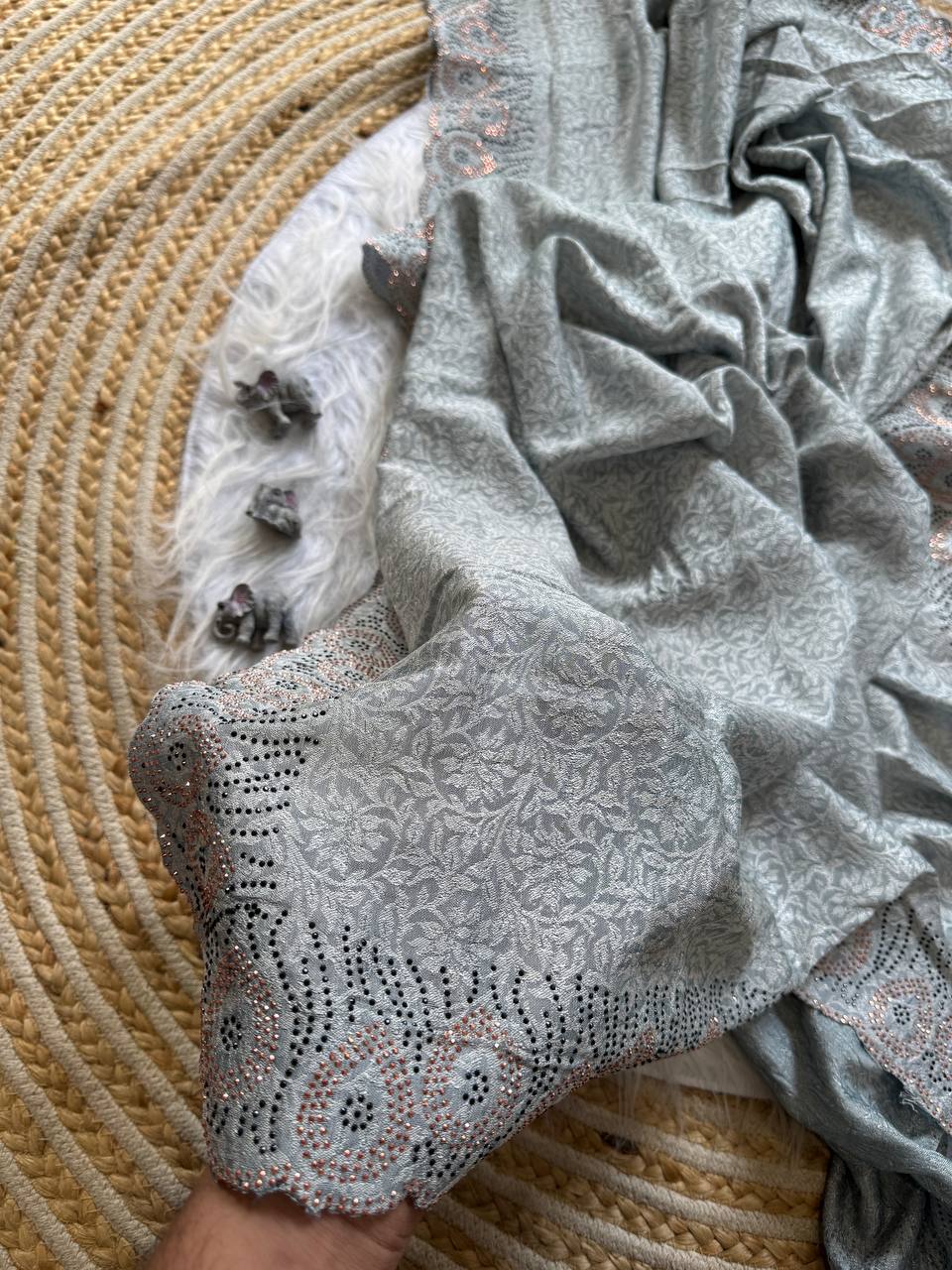 LightWeight Designer Vichitra Silk Saree