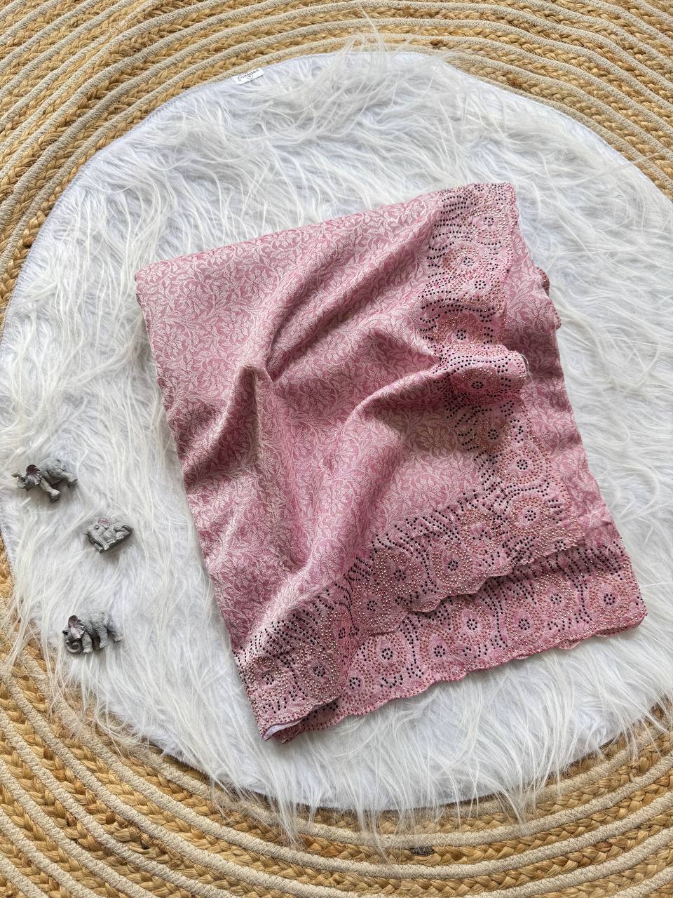 LightWeight Designer Vichitra Silk Saree