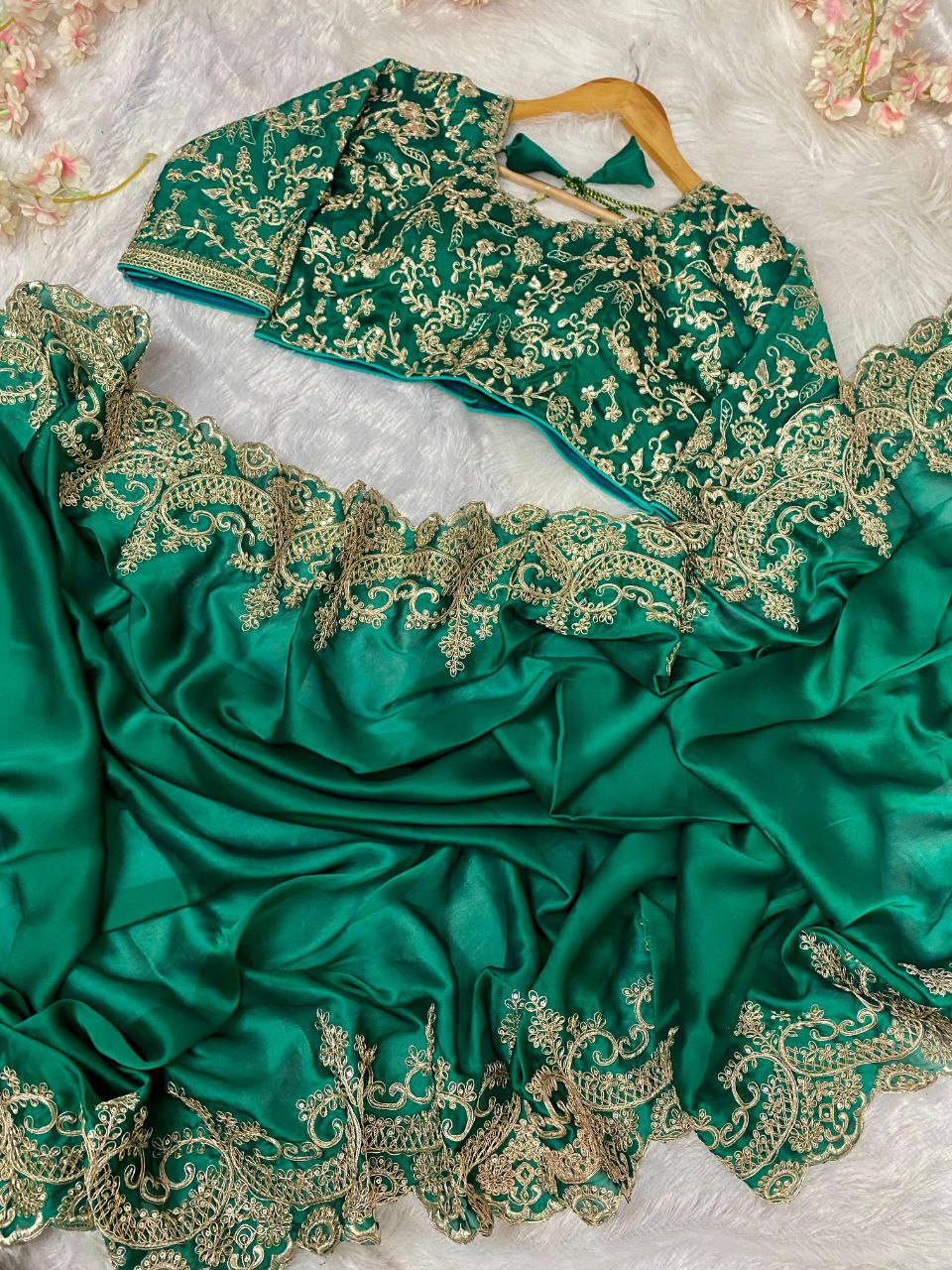 Madhuri Dixit's Rangolis Silk Bollywood Saree | Clone Design