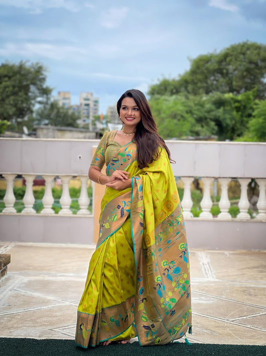 Maharashtrian Paithani Silk Saree