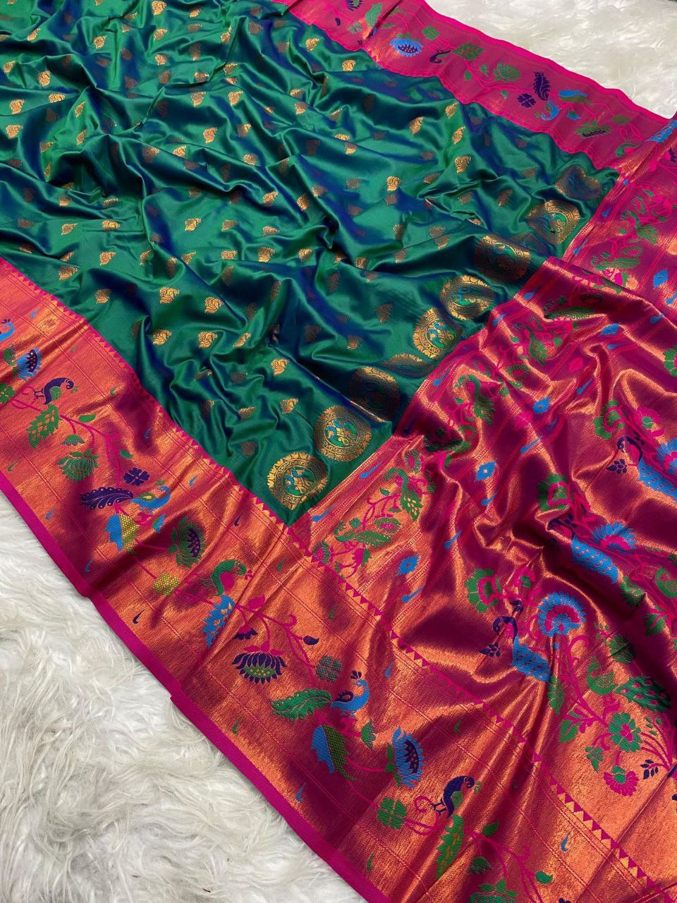 Maharashtrian Paithani Silk Saree