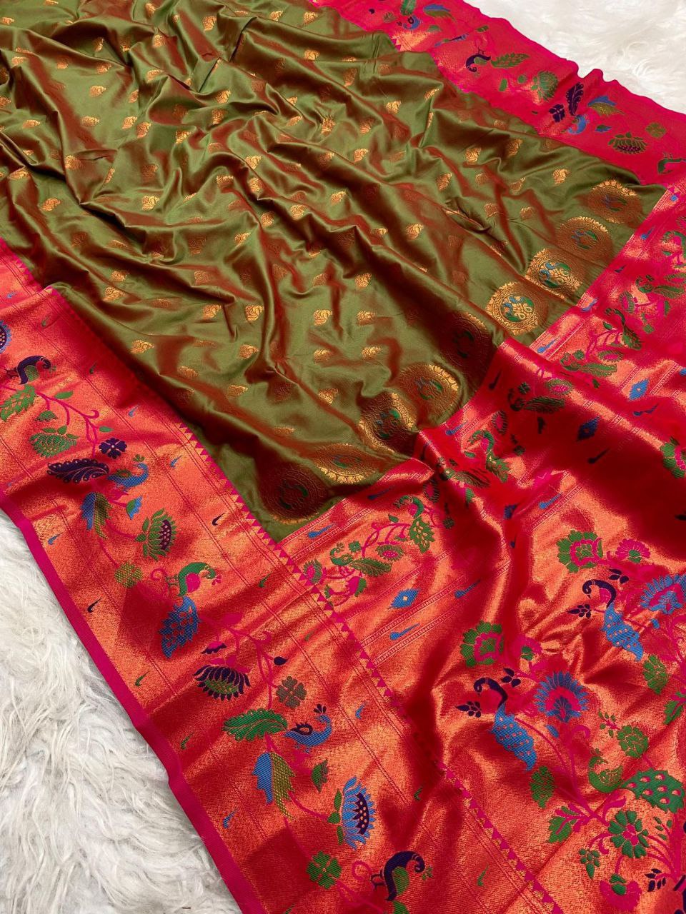 Maharashtrian Paithani Silk Saree