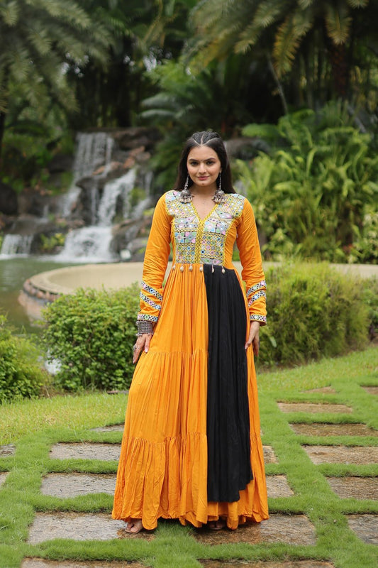 Mango Designer Navaratri Wear Gown Dress