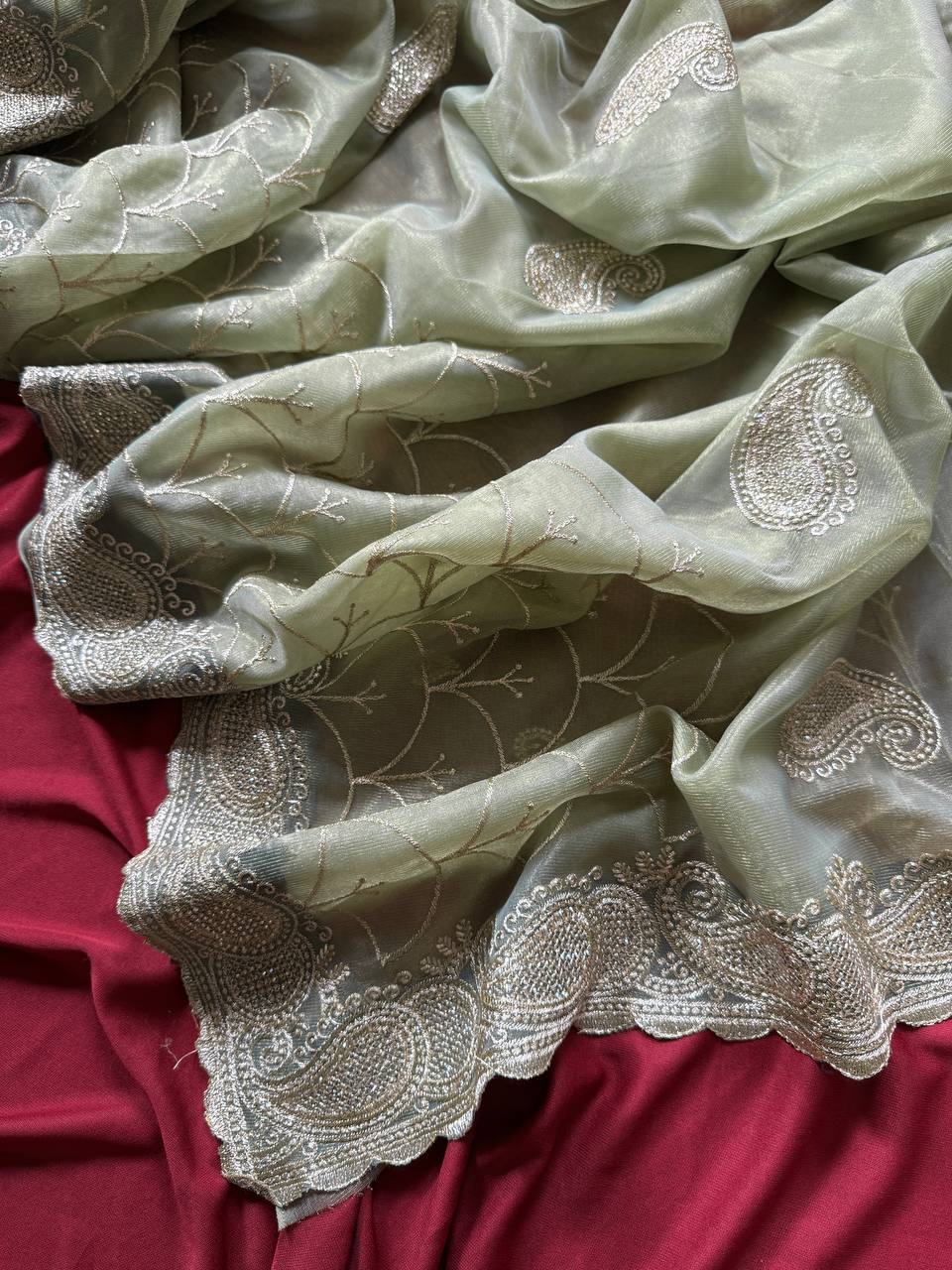 New Pure Zari Tissue Silk Saree