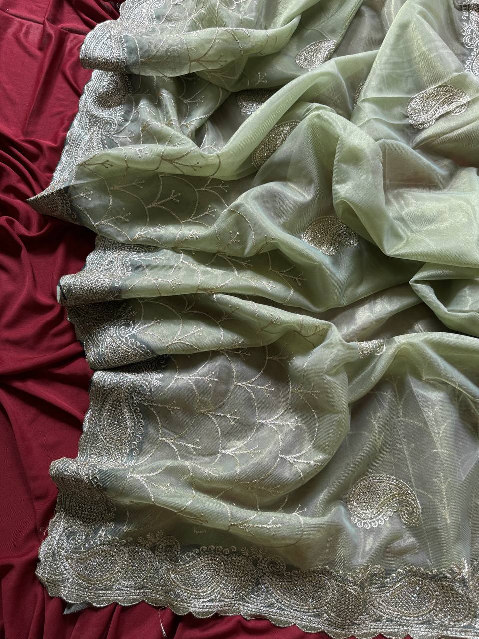 New Pure Zari Tissue Silk Saree