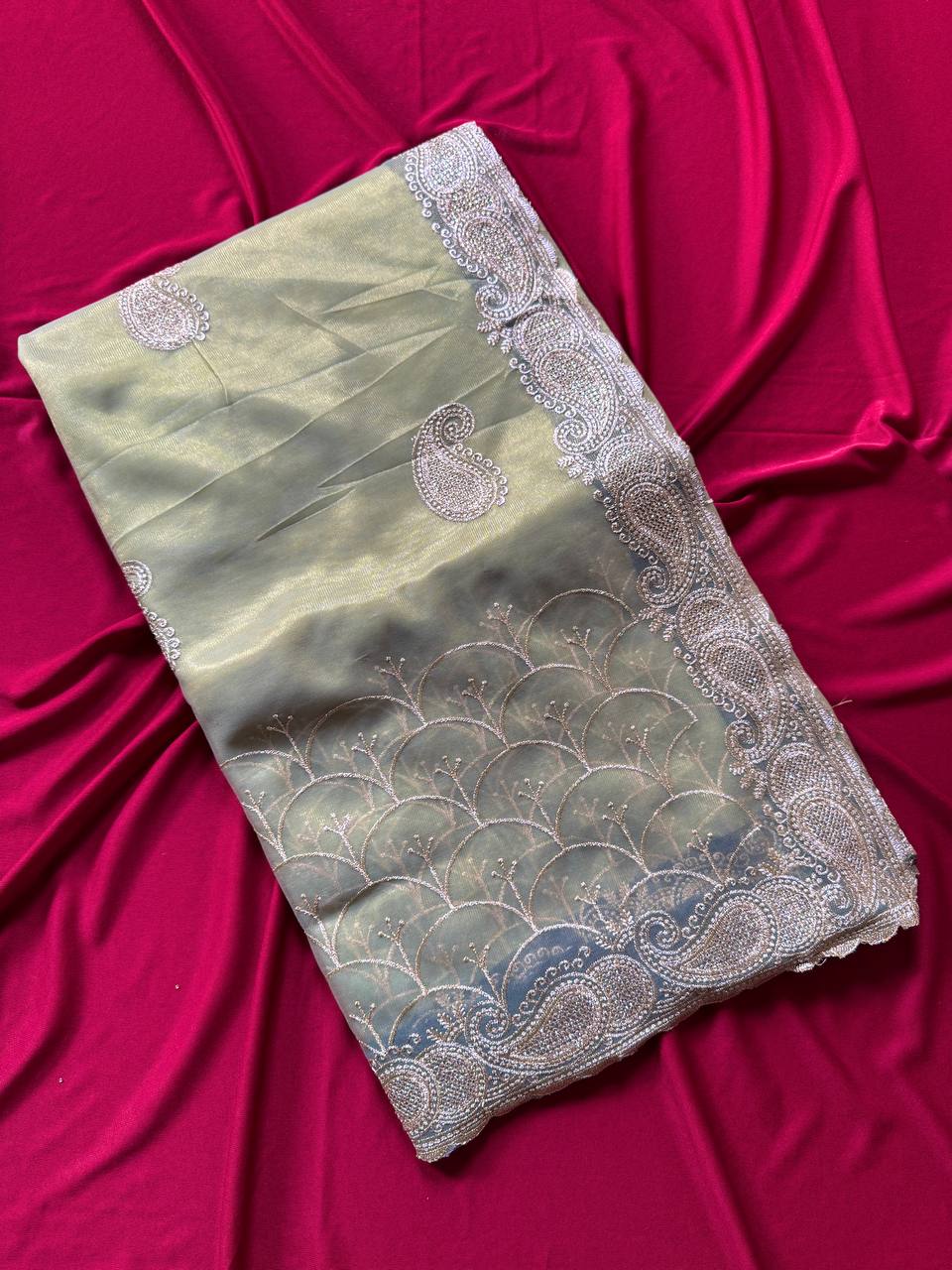 New Pure Zari Tissue Silk Saree