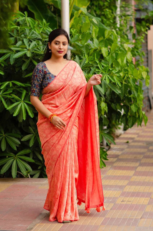 New Silk Woven Jaquard Saree