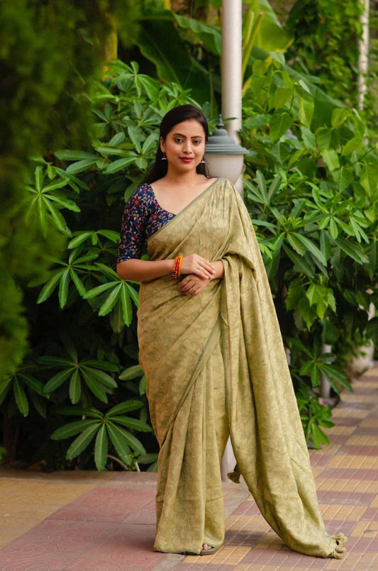 New Silk Woven Jaquard Saree