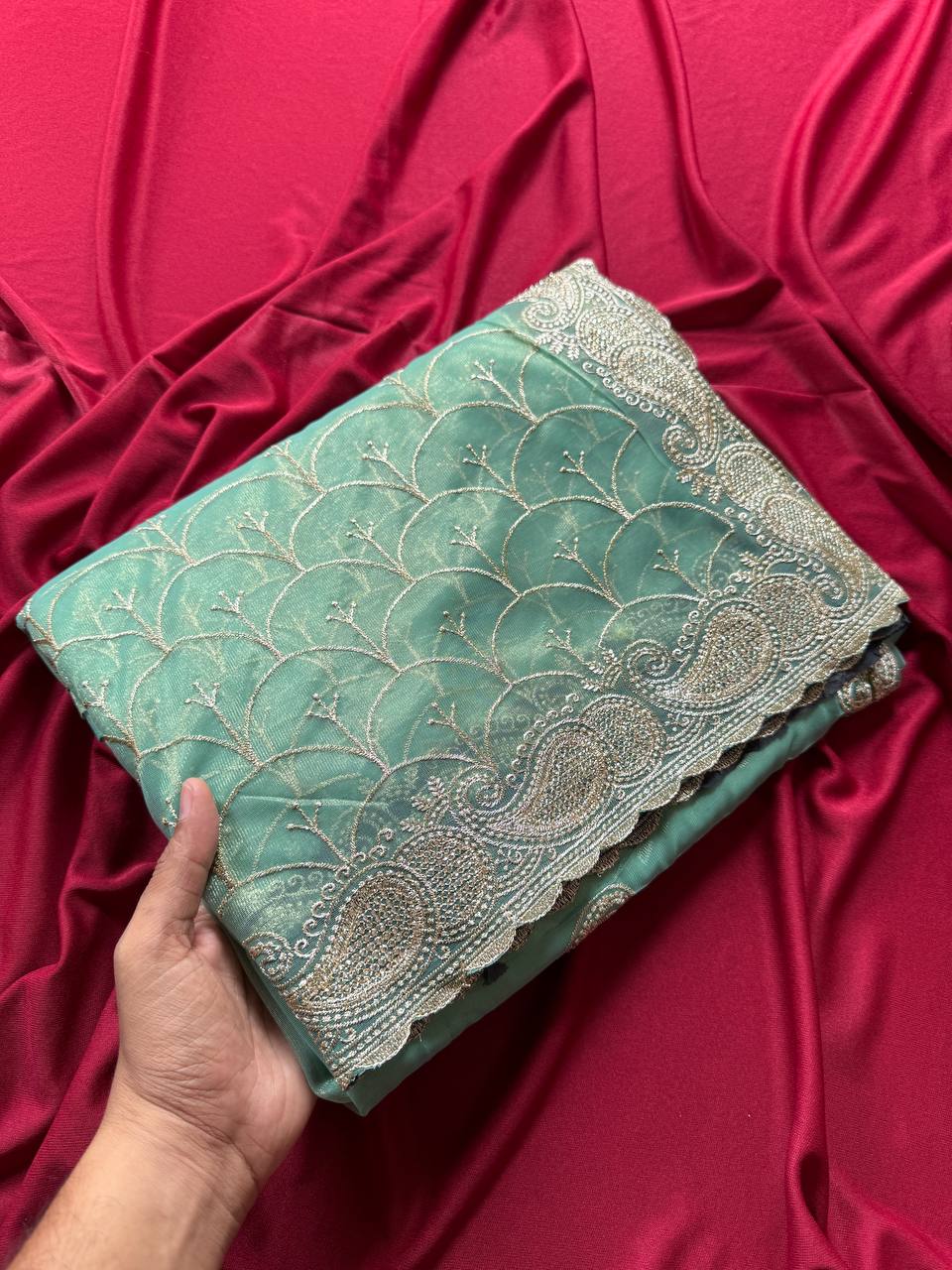 Designer Pure Zari Tissue Silk Saree