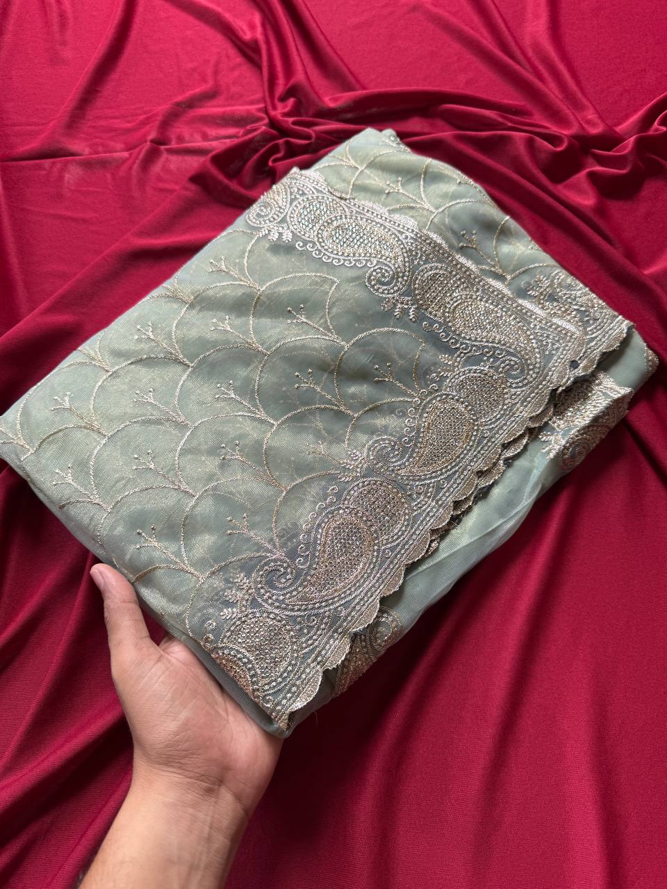 Designer Pure Zari Tissue Silk Saree