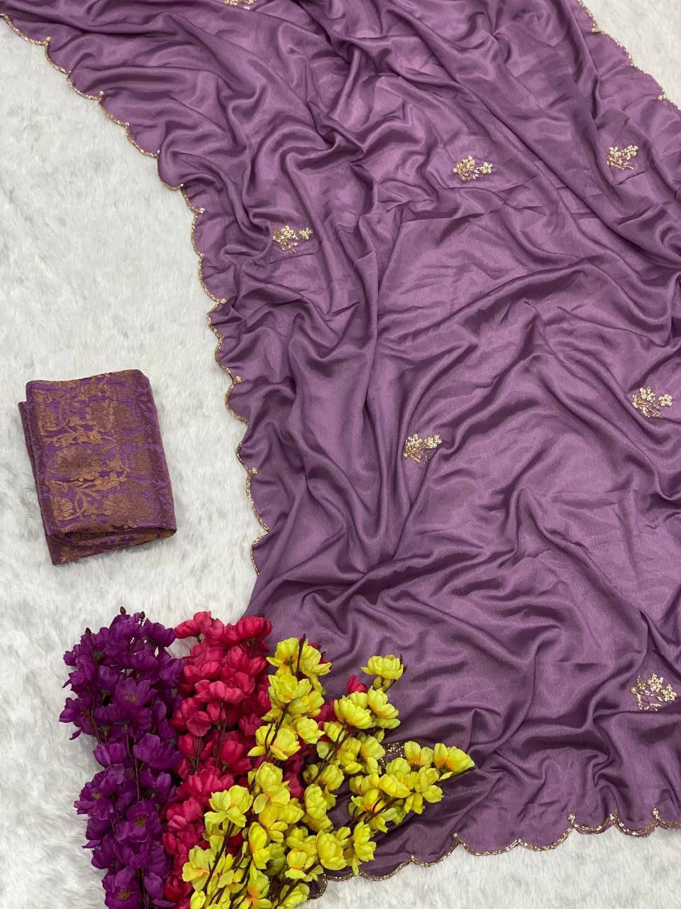 Party Wear Designer Chiffon Saree