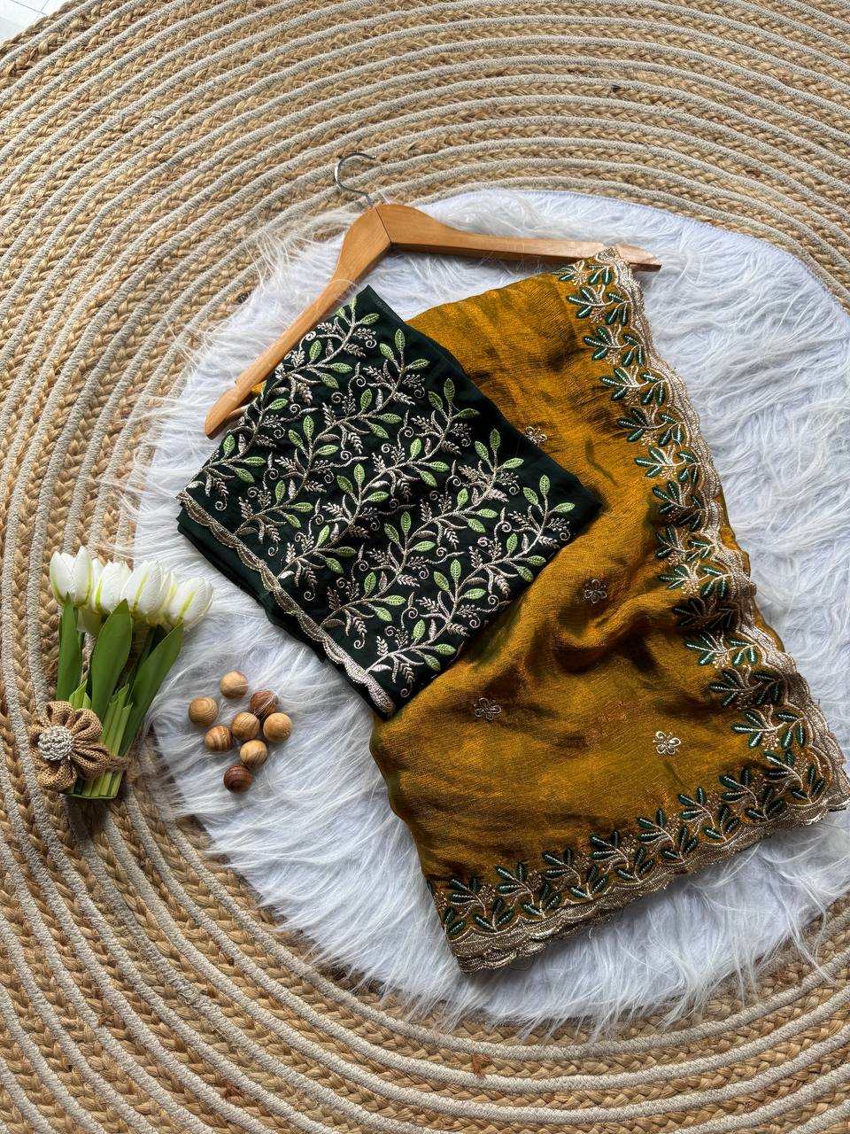 Party Wear Designer Fandy Chiffon Silk Saree