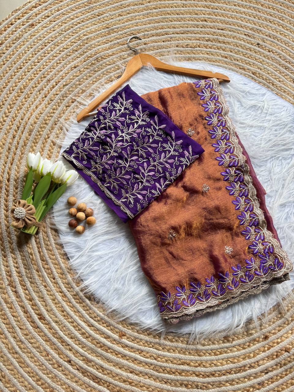 Party Wear Designer Fandy Chiffon Silk Saree