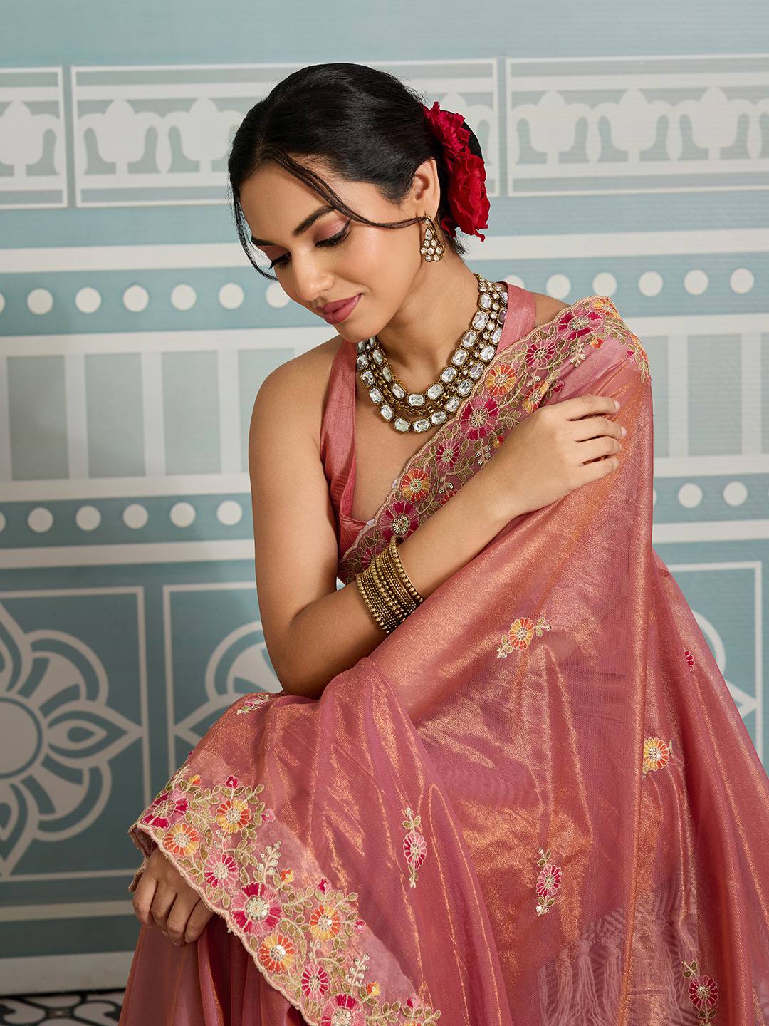 Party Wear Fendy Soft Net Saree