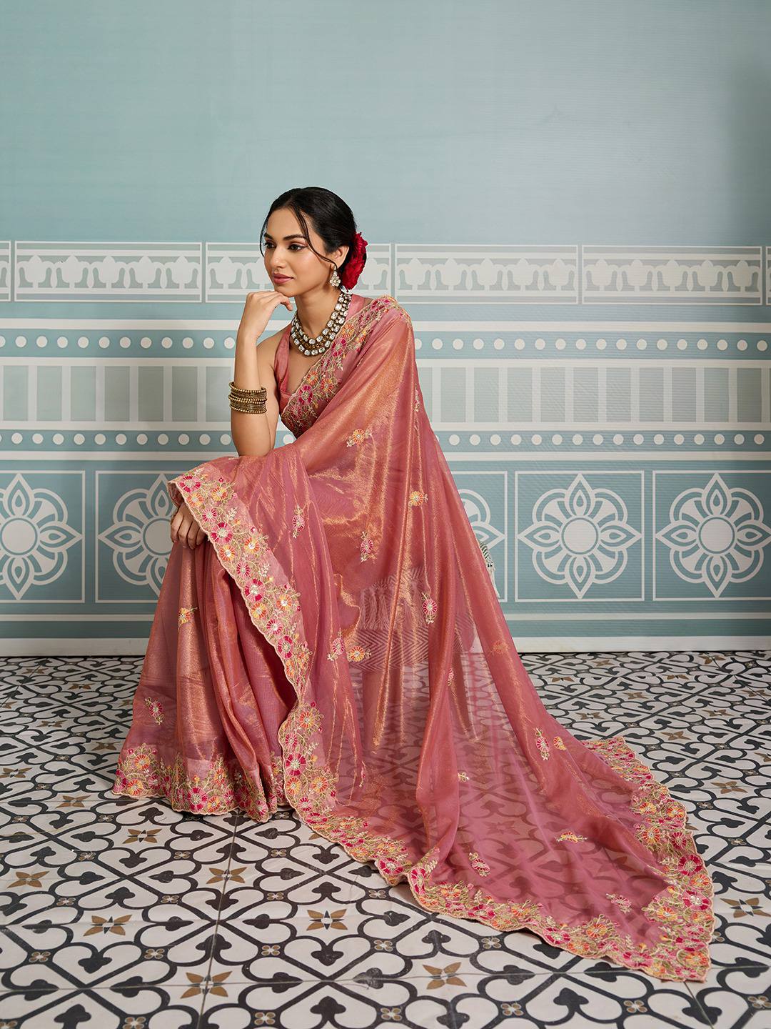 Party Wear Fendy Soft Net Saree