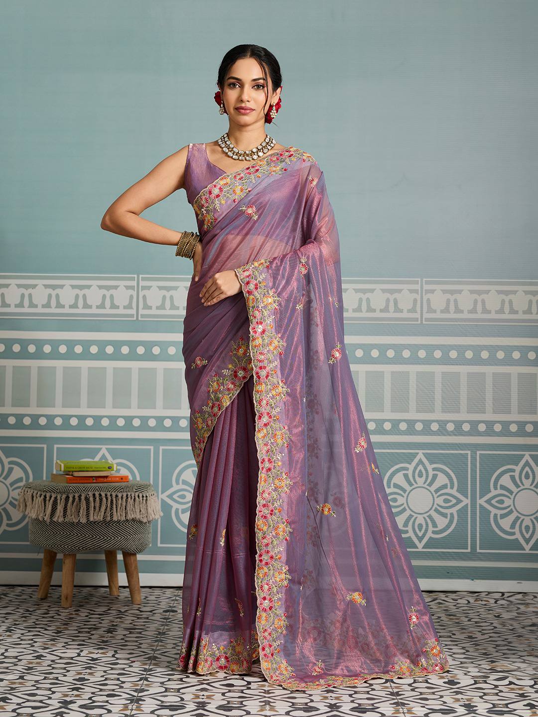 Party Wear Fendy Soft Net Saree
