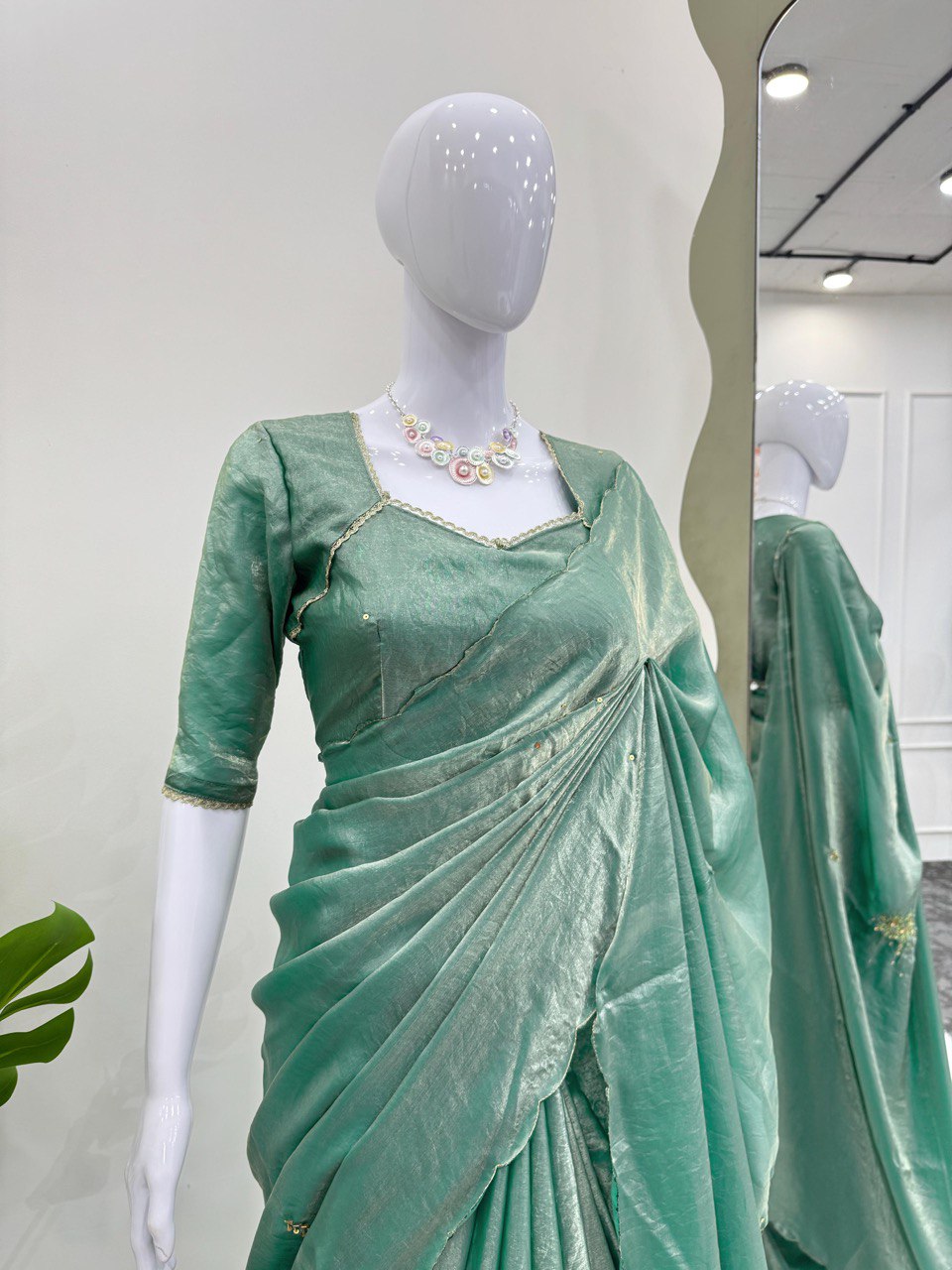 Party Wear Organza Silk Saree