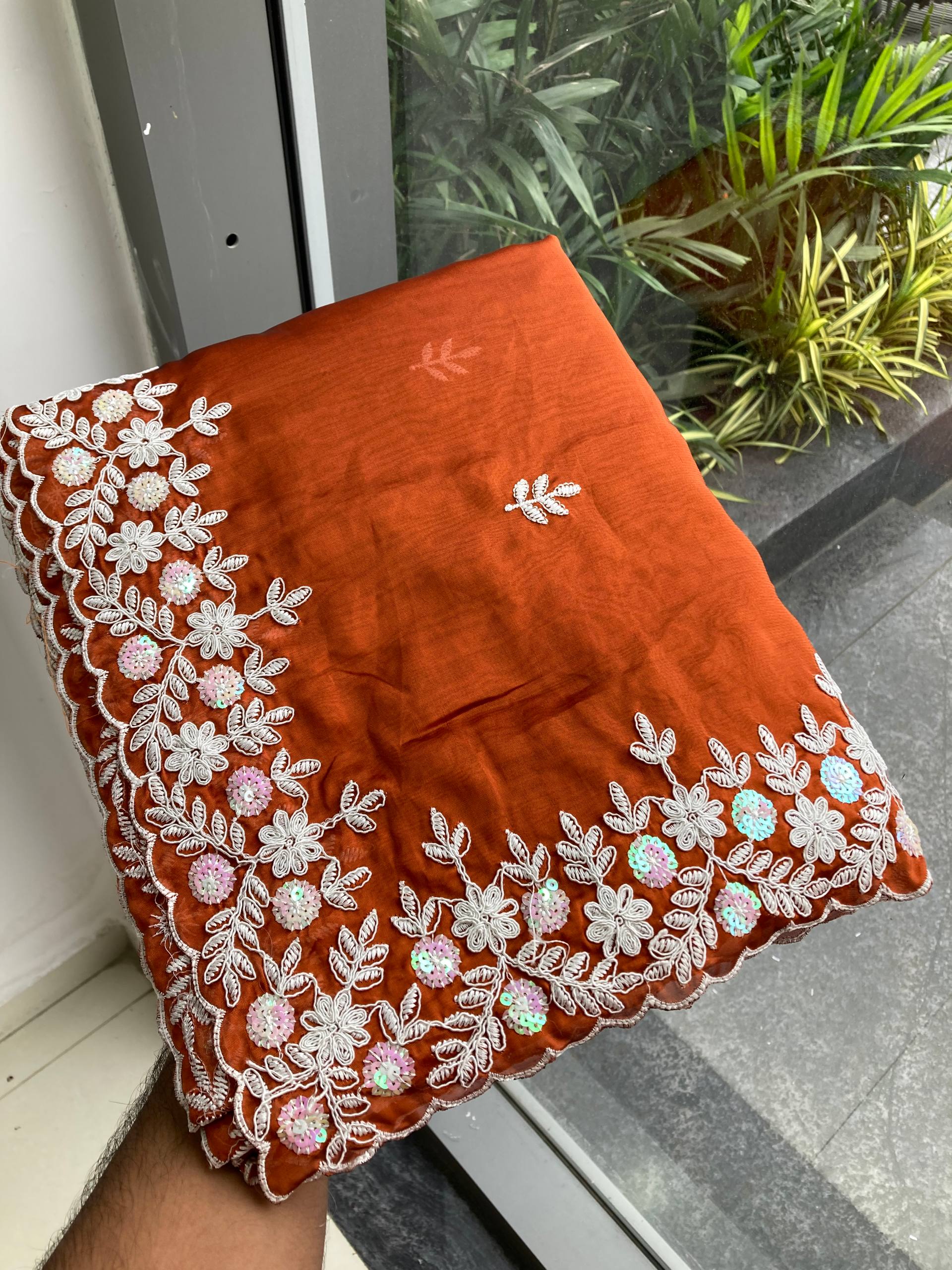 Party Wear Soft Rangoli  Silk Saree