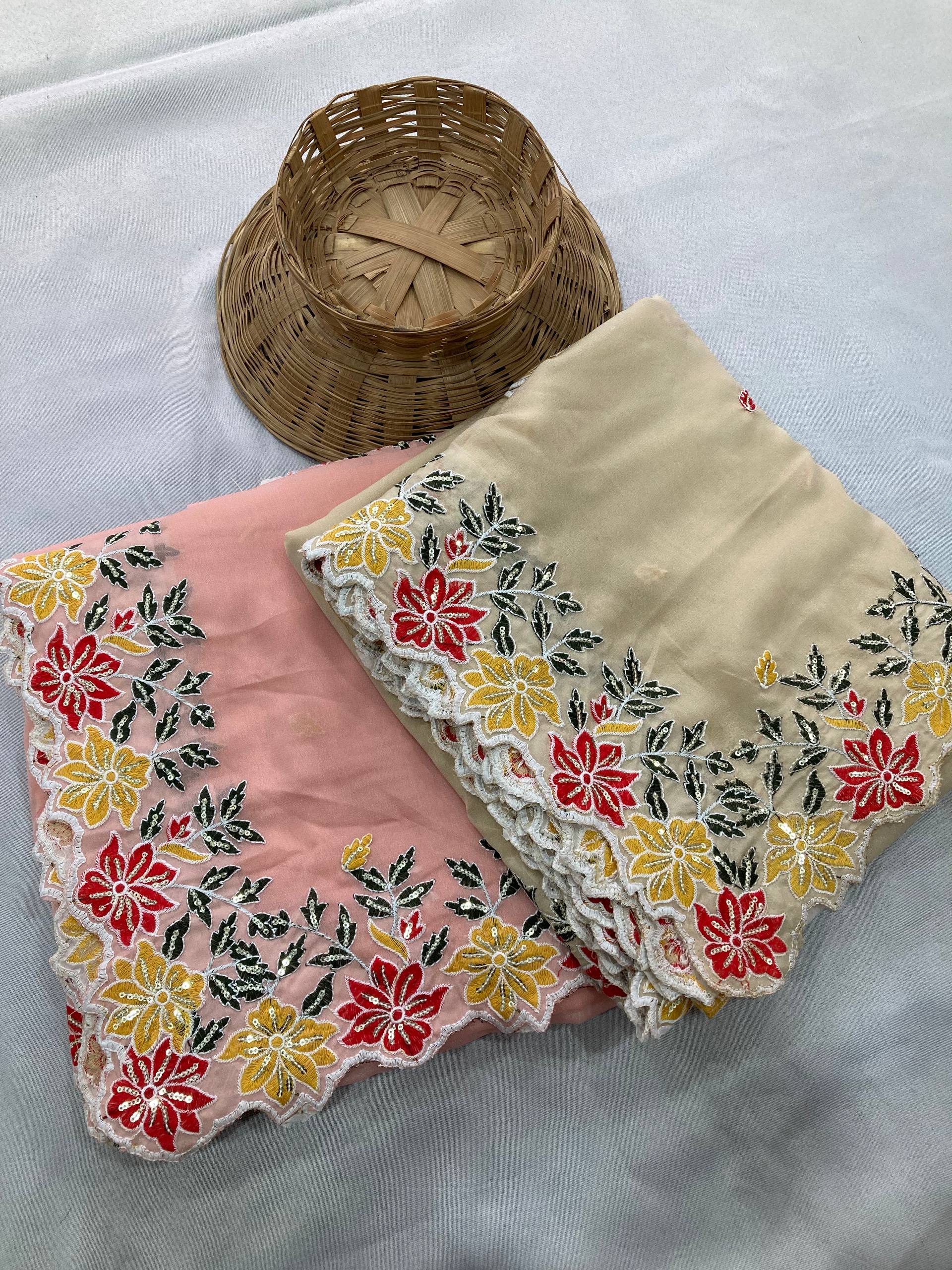 Party Wear Soft Star Georgette Saree