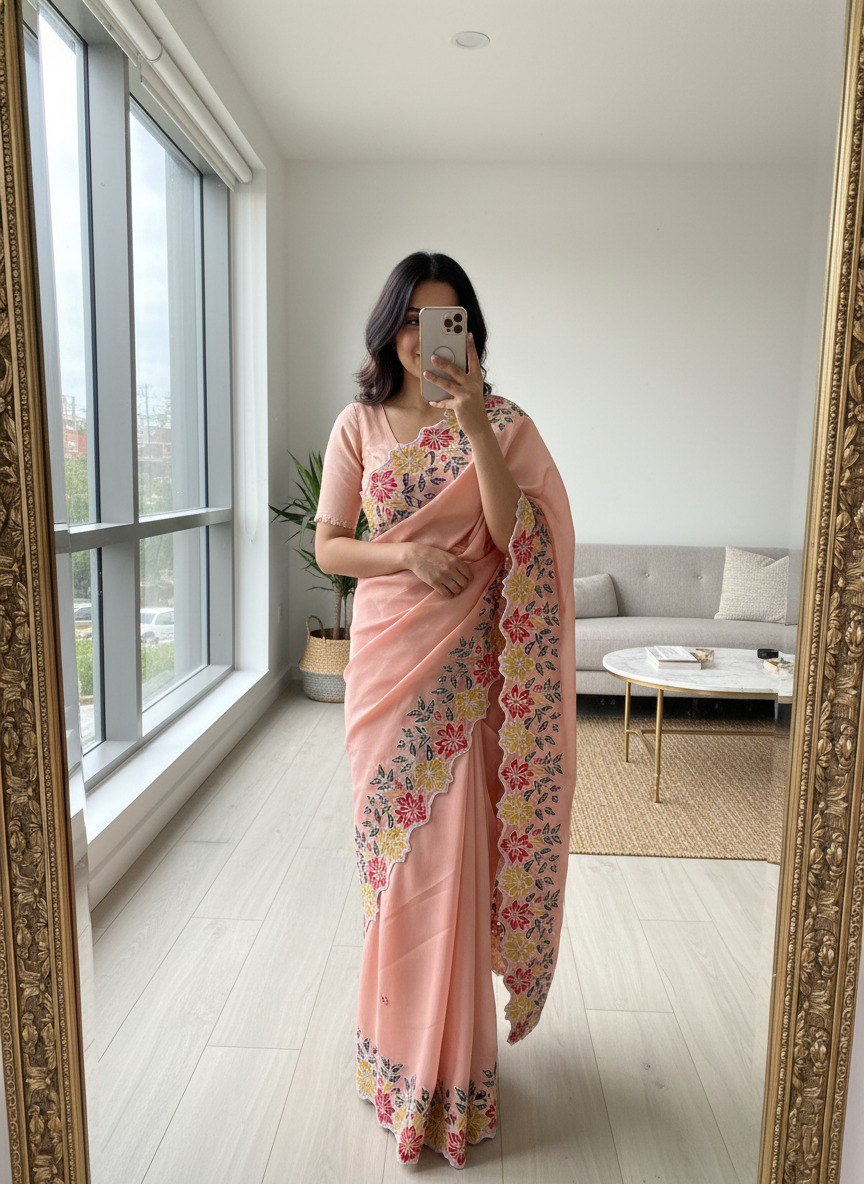 Party Wear Soft Star Georgette Saree